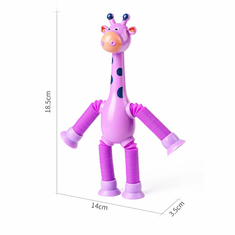 4Pcs Telescopic Suction Cup Versatile Interactive Shape Changing Giraffe