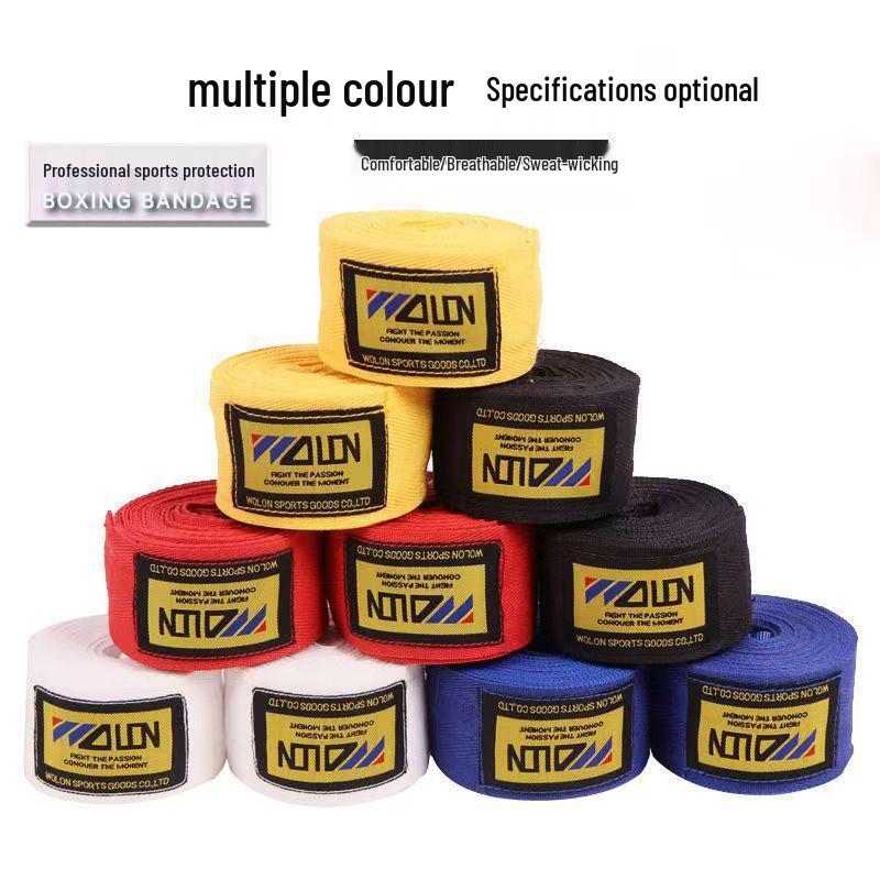 

Спортивный влагопоглощающий бандаж для рук и запястий - Эластичный защитный боксерский бинт 1.5m жёлтый