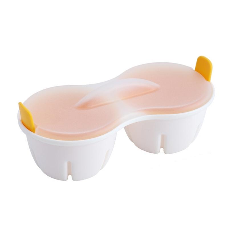 Convenient Microwave Safe Eggs Steamer Quick Steam Eggs Using Plastic Texture Suitable for Students Office Worker