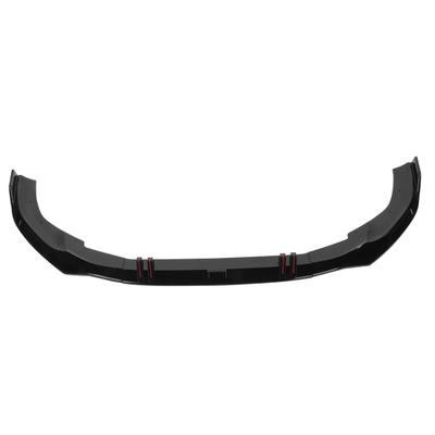 3 pièces Lèvre de Spoiler Diffuseur pour Pare-chocs Avant Haute Résistance avec Accessoire de Montage Compatible pour A4 B9 2020‑2021 Noir Peint au Four