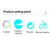 4pcs Water Fill Ball Toys Light Up Soft Self Sealing Splash Water Fill Balls for Kids Adults