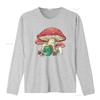 Frog And Mushroom House Toad Knitting Cute Raglan Baseball T Shirt Black 3X Large Vintage Washed Homme Slightly Soft Versatile