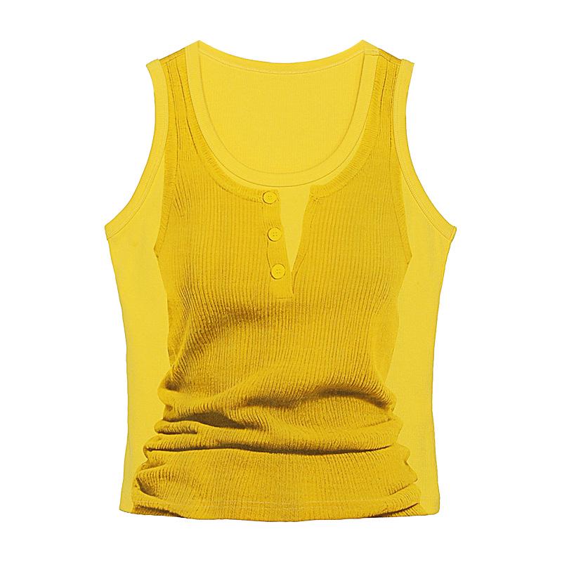 

Tuogu Trend 3D Print Slim Fit Sleeveless Racerback Vest for Women - Sweet & Cool Spring/Summer Style Large