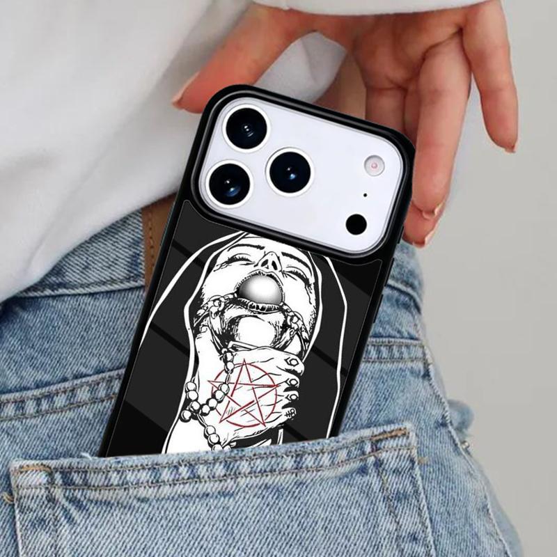 Pentagram 666 Demonic Phone Case for iPhone 17ProMax 12 13 14 15 16e 17 Pro Max Plus Air Cover