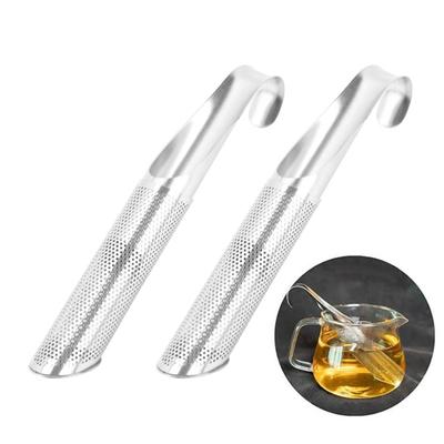 1/2Pcs Tea Diffuser Stainless Steel Fine Mesh Strainer with Hanging Hook Handle Creative