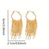 1 Pair Tassel Earrings, Long Temperament Earrings, Versatile And Fashionable Ear Accessories