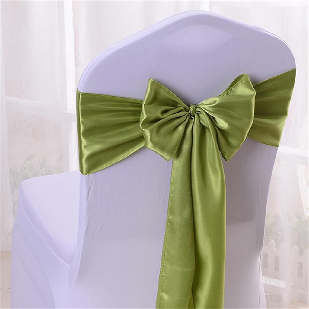 5Pcs Chair Sashes Knot Bands Chair Bows for Wedding Party Banquet Event Country Wedding Chair Decoration