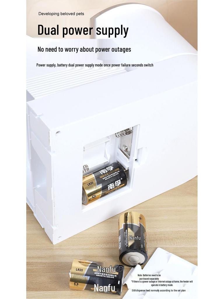 2026 Smart Pet Feeder: Automatic Food Dispenser for Cats & Dogs with Mobile Remote Control for Timed Feeding.