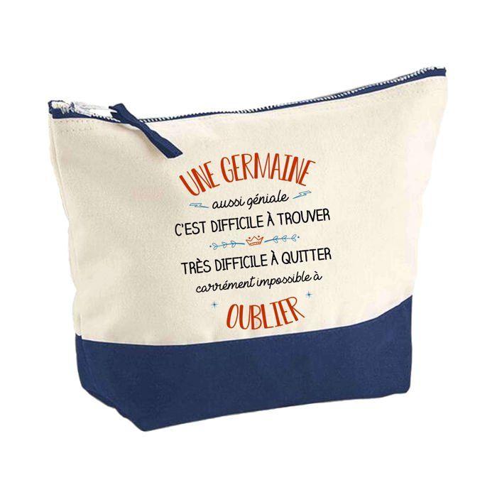Trousse de maquillage - PLANETEE - Germaine aussi géniale - Grand format - Coton - Impression sublimation HD