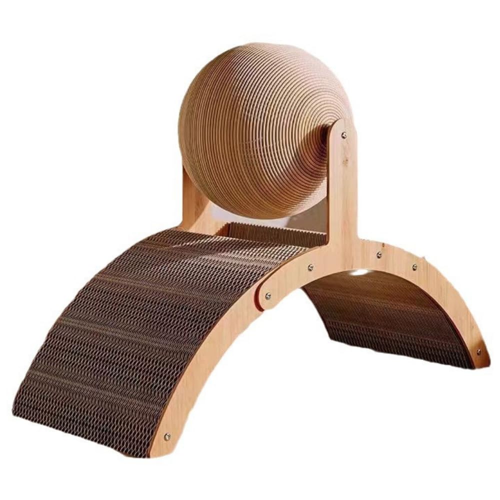 

ideastore Cat Claw Sharpener Cat Claw Sharpener Toy with Rotating Ball Arched Easy Assembly Stress Relief