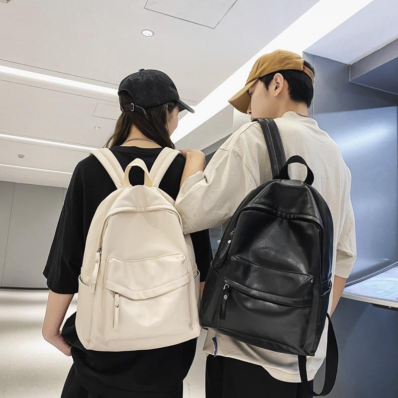 School bag female middle school student girl backpack new junior high school student simple large capacity lightweight high school student backpack