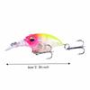 10PCS 6cm-6.2g Crankbait Lures Mini Hard Bait Fishing Lures Topwater Fishing Lures  For Bass Fishing