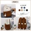 FANDARE Korean Women's Corduroy Backpack, Large Capacity, Lightweight, Popular School Backpack, Unisex, for High School and Middle School Girls,