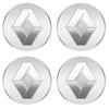 4 pièces 56mm Cache-moyeu de roue de voiture Autocollant de badge Pour Renault Koleos QM5 QM6 Scenic Megane Fluenec Latitude Clio Caoutchouc