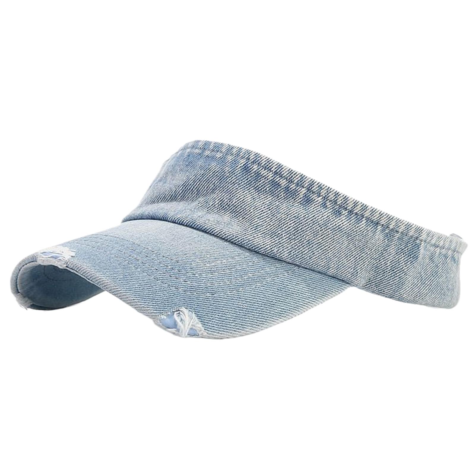 

Корейские стили Солнечные кепки Женские Солнечный козырек Шляпа Солнечный козырек Кепка Спортивная шляпа Кепка с открытым верхом для Гольфа Тенниса Бега Велоспорта светло-синий