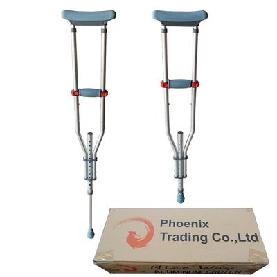 Nice Way Folding Crutches, Aluminum, Lightweight, Telescopic Clutch Cane, Ideal for Care and Rehabilitation, Set of 2, 3 Sizes (S/M/L), Foldable