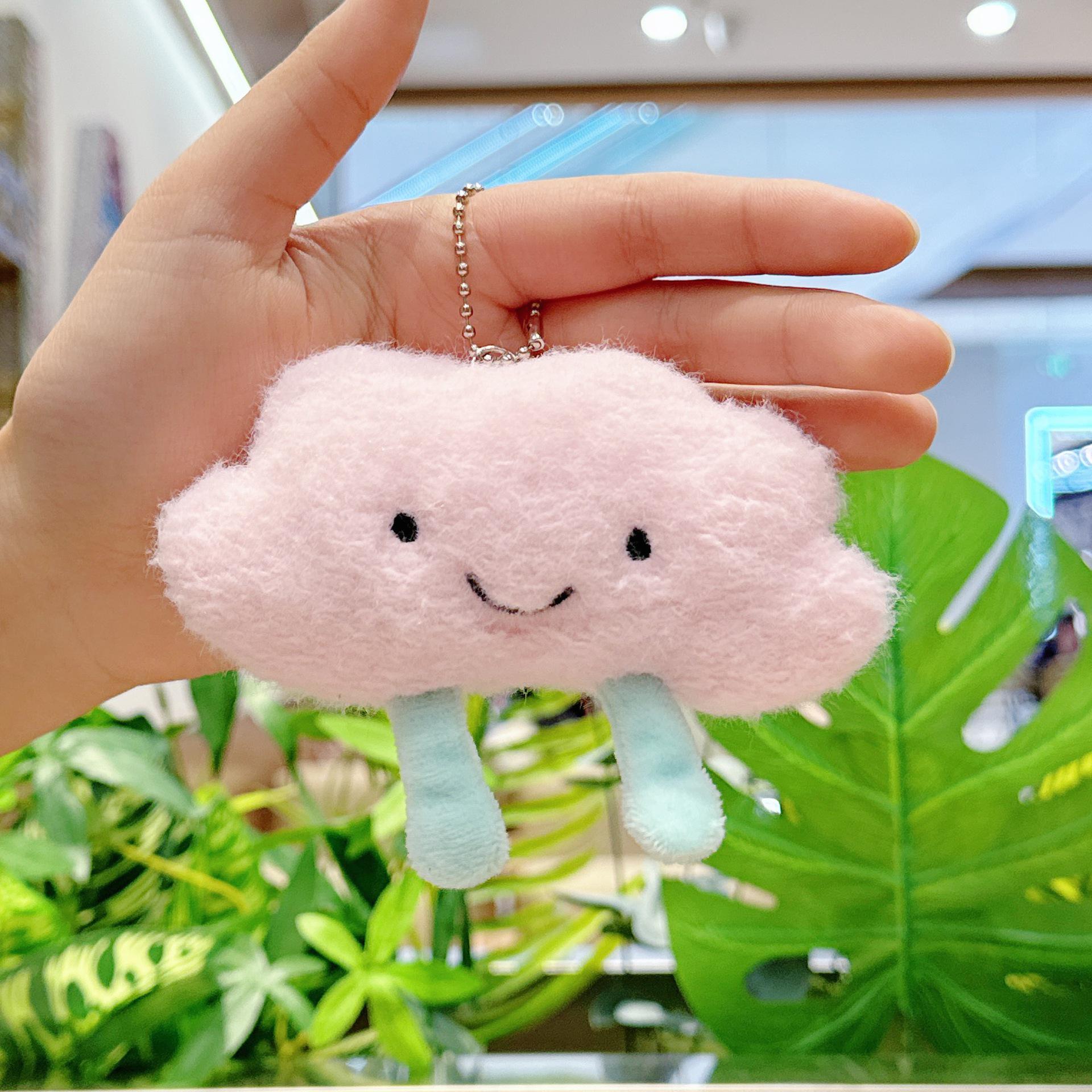 

Очаровательный белый облачный кулон для рюкзака и брелок – Идеальный плюшевый подарок на день рождения для детей 5 cm Height