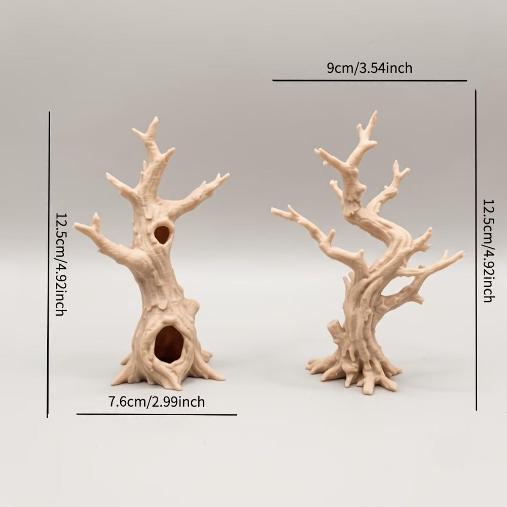 2pcs 3D Printed Reptile Cave Hollow Out Aquarium Decorations Jumping Spiders Climb Trees  Tara Crab