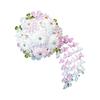Used [New] Hair ornament Furisode coming-of-age ceremony kk-081 White Tsumami-zaiku Flower Formal 1