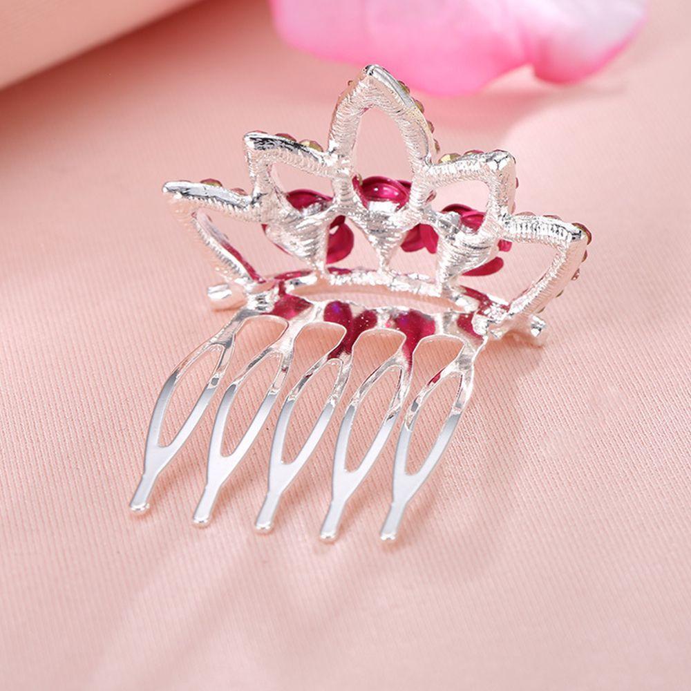 Rose Flower Girls Fashion Hair Accesories For Girls Kids Gift Hair Jewelry Crown Hairpin Hair Comb