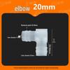 Plastic Elbow Hose Connector 90° Barb for Fish Tank Water Pipe