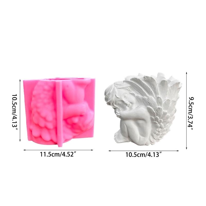 Succulent Planter Mold Girl Flower Pots Silicone Mold DIY Candle Pen Holder Mold Makeup Holder Epoxy Resin Moulds