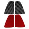 2pcs Rear Lampshade Sticker For Fiat 500 For Abarth 595 695 2017- Rear Tail Light Cover Trim Carbon Fiber Accessories