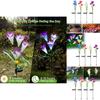 Outdoor Solar Lily Flower Lights Stunning Led Floral Garden Stake Lamps For Yard Decoration