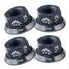 MUQZI 4Pcs Lightweight Mountain Bike Bicycle Hub Nuts Fixed Gear Aluminum Alloy Axle Screw