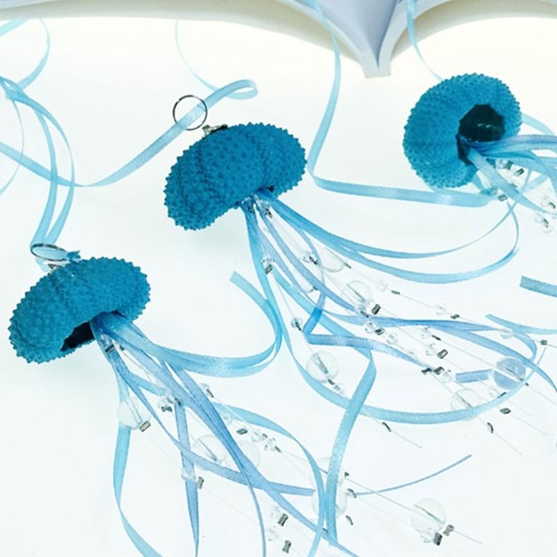 Delicate Crystal Jellyfish Hanging Decors Windchimes Pendant For Home Christmas Weddings Party Interior Ornament Gift