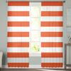 Stripes Orange Tulle Curtains Living Room Kitchen Chiffon Curtain Bedroom Balcony Sheer Curtain Fashion Home Decor