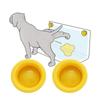 Round/Dog Paw Shape Dog Pee Pad Holder Dog Urinary Cushion Fixator  For Pet Urination Training