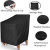 Chair Cover Waterproof Buckle Outdoor Seat Cover Foldable Oxford Cloth Patio Lounge