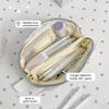 Multi-Layer Divided Pencil Case Shell Shape Pen Bag Durable Stationery Pouch  Women Girls