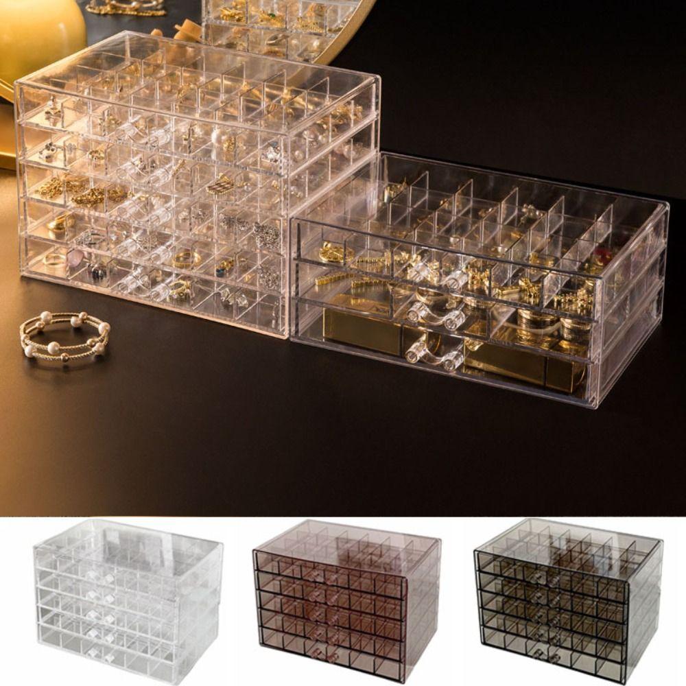 Acrylic Jewelry Storage Box Drawer Style Jewelry Sorting Box Jewelry Transparent Box Bathroom