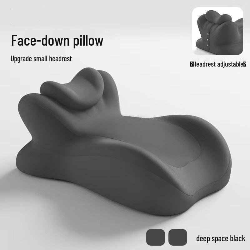 Memory Foam Prone Pillow: Bedside Cushion for Stomach Sleeping, Lumbar & Neck Support, Phone Use, and Reading