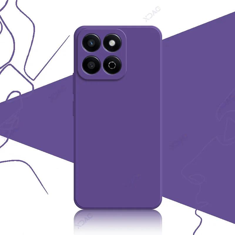 Luxury Square Liquid Silicone Cases for Honor 200 Smart 5G 360 Soft Phone Back Covers Honor200Smart Full Protective Bag