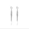 Shiny Long Tassel Glitter Drop Earrings for Women Fashion Long Chain Dangle Earring Wedding Party Jewelry Gifts