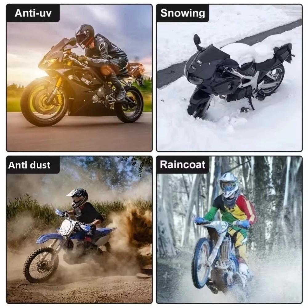 Thickened Motorcycle Cover Waterproof Dustproof Sunscreen Dust Cover Practical Rain Protection Electric Vehicle Cover Outdoor