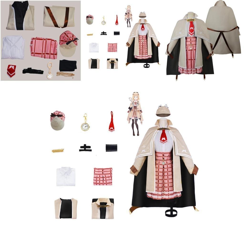 Amelia Watson Vtuber Hololive Cosplay Costume For Anime Fans In Stock