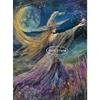 Witches Magic Mystical Print Posters Halloween Moon Witch Flowers Canvas Paintings Wall Art Picture for  Living Room Home Decor