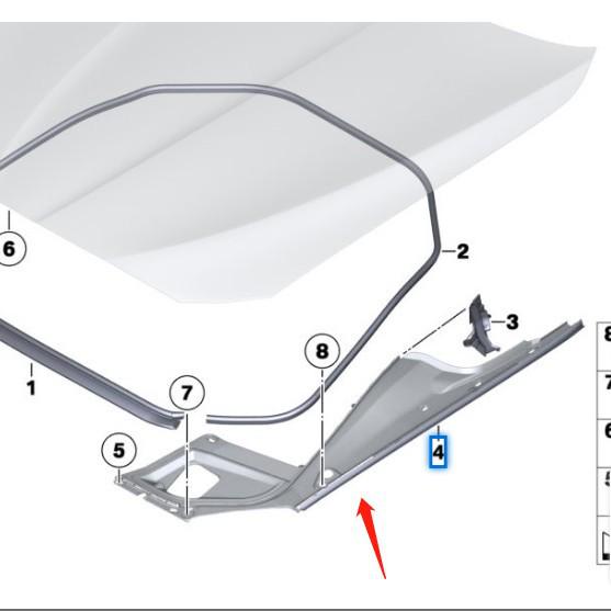 BMW 5 Series F10 Front Fender Trim Set: 51767019803, 51767019804