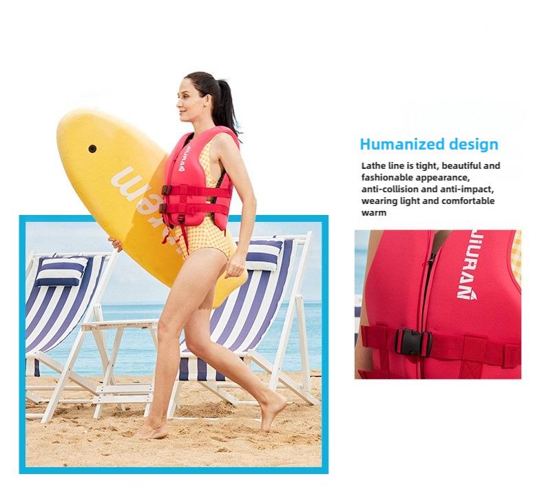 Professional Buoyancy Vest for Adults & Children: Ideal for Water Sports, Fishing, Boating, Windsurfing, and Jet Skiing.