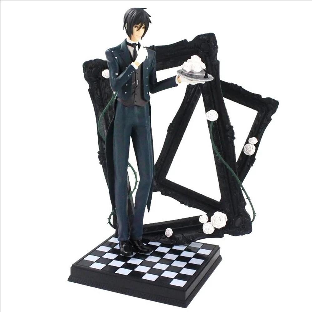 Mayordomo Negro Ciel Phantomhive Michaelis Figura de Anime Modelo Estatua Colección para Niños Decoración de Escritorio Adorno Juguete