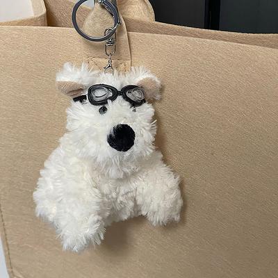 Kawali West Highland Terrier Plyšové štěně Panenka Taška Klíčenky Přívěsek Auto Dekorace Kreativní Roztomilý Dětský Narozeninový Dárek Pro Dívky