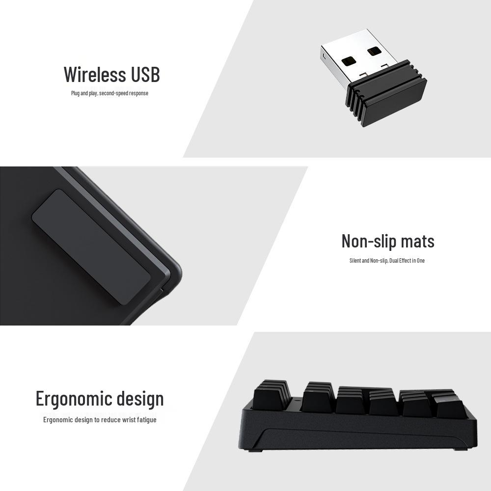 K18 Bluetooth Mechanical Keyboard: Three-Mode USB Mini External Digital Keypad for Finance and Accounting