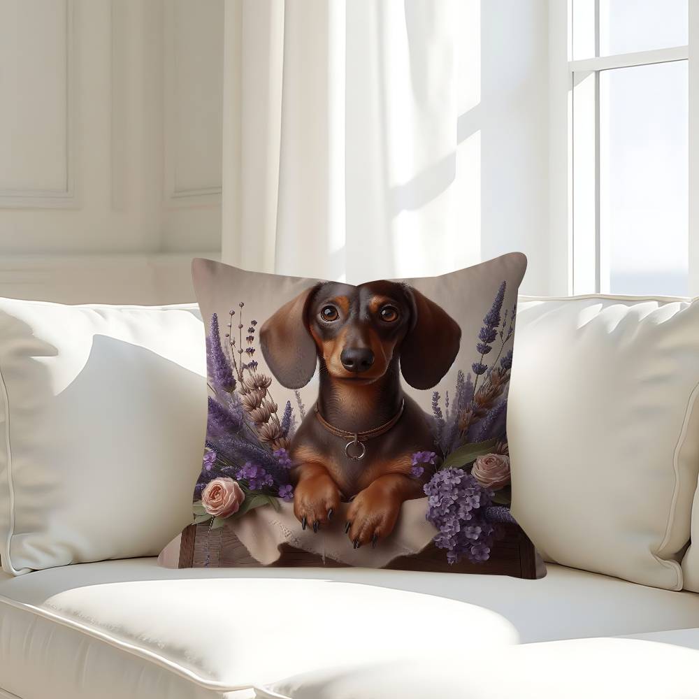 Cartoon Dackel Hund Kissen Geschenk Heim Büro Dekoration Schlafzimmer Sofa Auto Kissenbezug Hülle 45x45