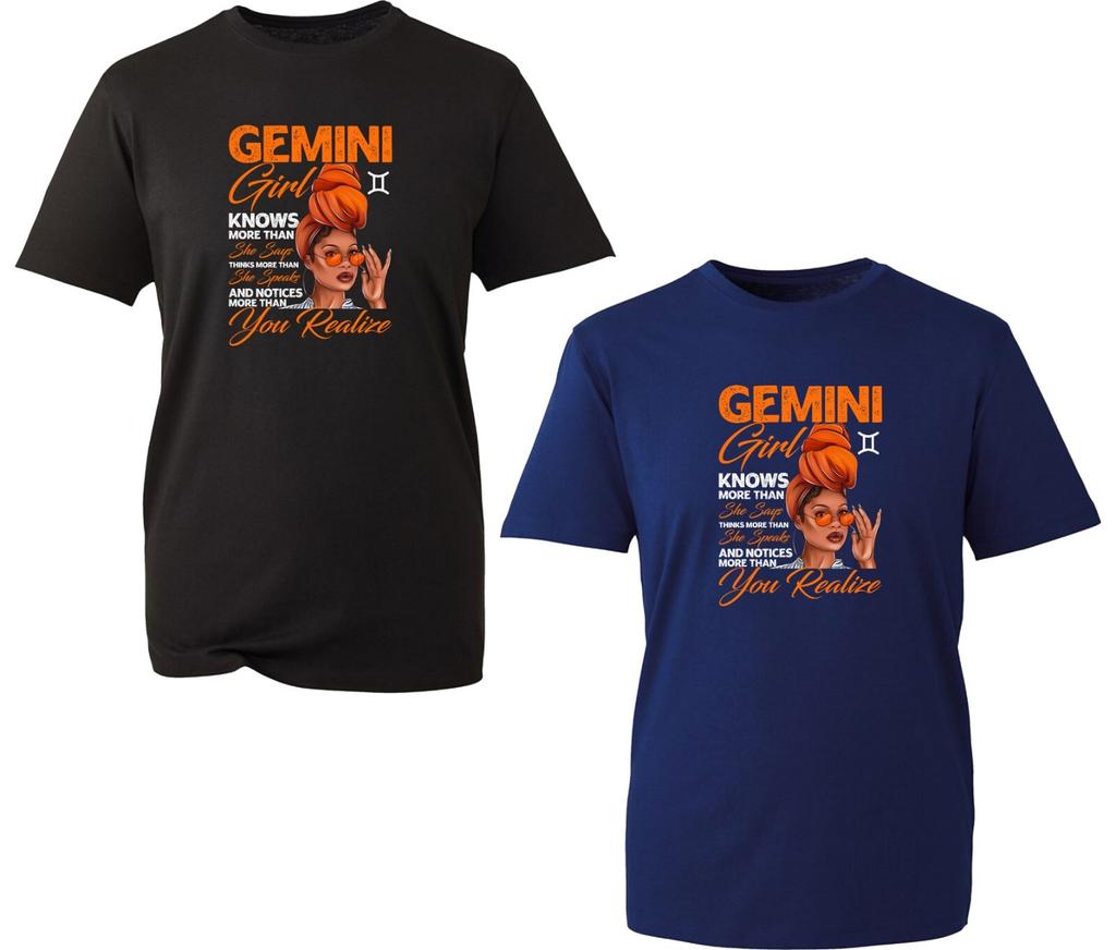 Gemini Girl Knows More Than Tshirt Horoscope Zodiac Astrological Sign Gift Top