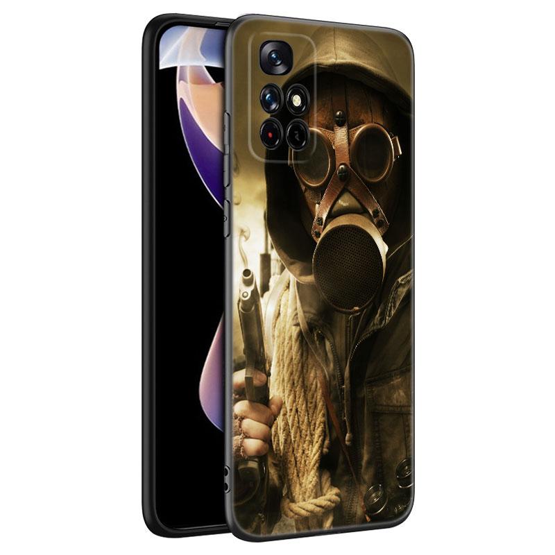 Silikonový kryt na telefon Game Stalker Clear Sky Black pro Xiaomi Redmi Note 10 11 11S 12 13 4G 8 9 11T Pro 5G Plus 8T 9S 10S 12S