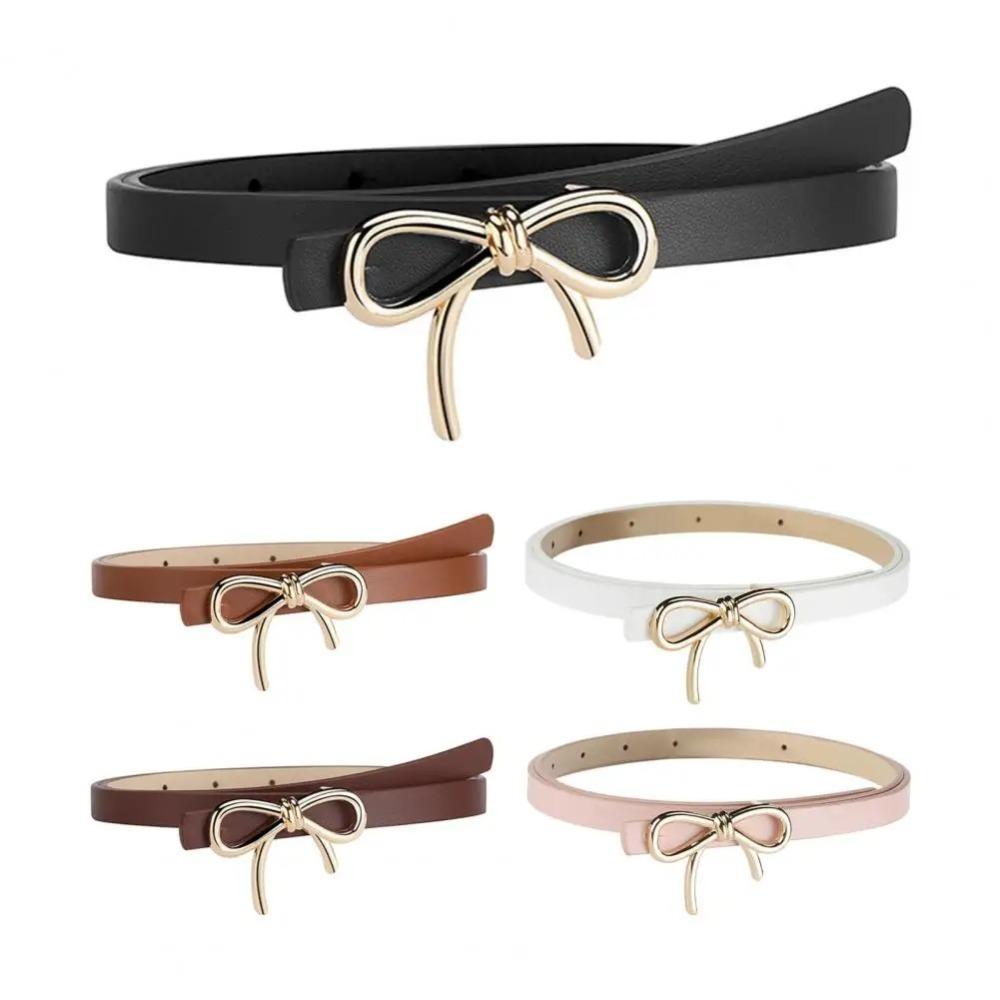 

All-match Waist Belt PU Leather Trouser Belt For Lady Dress Coat Sweater Decorative білий